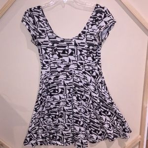 Black and white dress